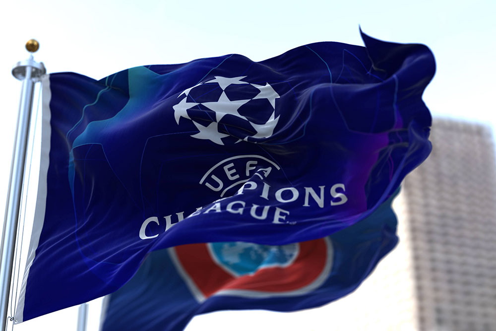 bandera de la uefa champions league novibet